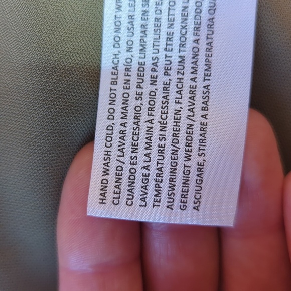 Cult Gaia Kora Pant Olive Green Wide-Leg High Waist Back Zip Women's sz 10 - Picture 13 of 13